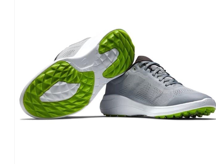 FootJoy FJ Mens Spikeless Golf Shoes Grey/White #56142 Medium Width 4