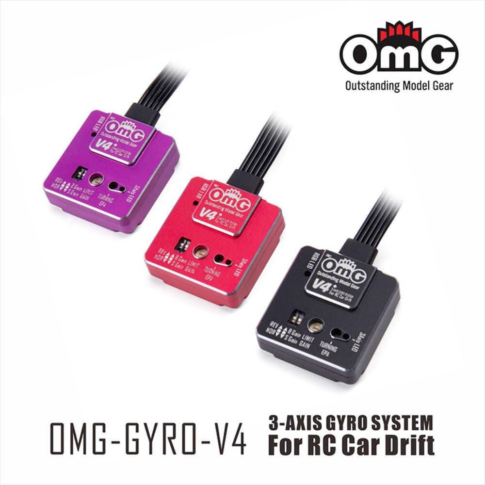 OMG V4 3-AXIS Gyro for Drift car and Touring Drift F1 - Black 2