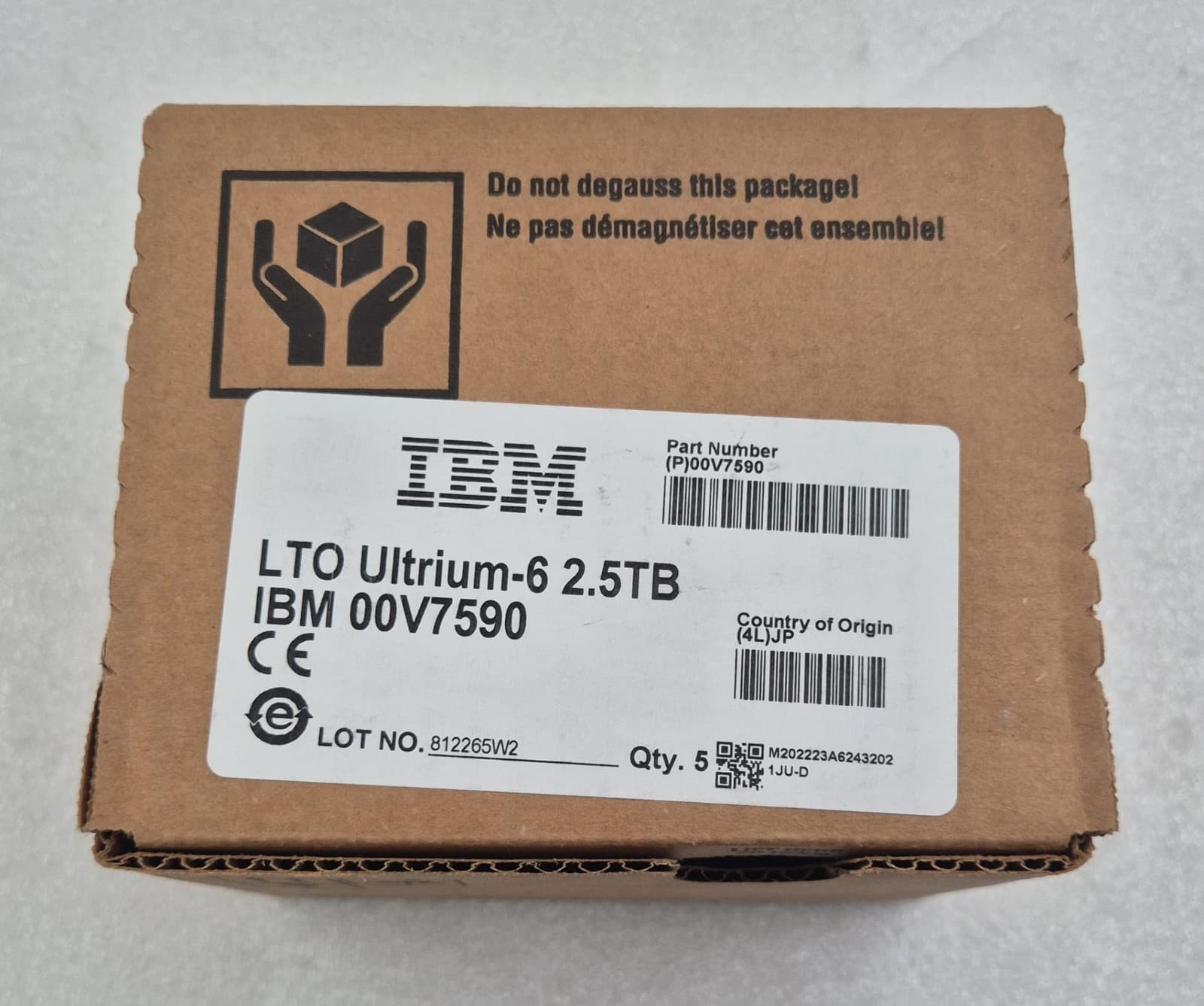 [LOT 5] *NEW* IBM LTO Ultrium-6 2.5TB 00V7590 TAPE CARTRIDGE DATA STORAGE BACKUP 2