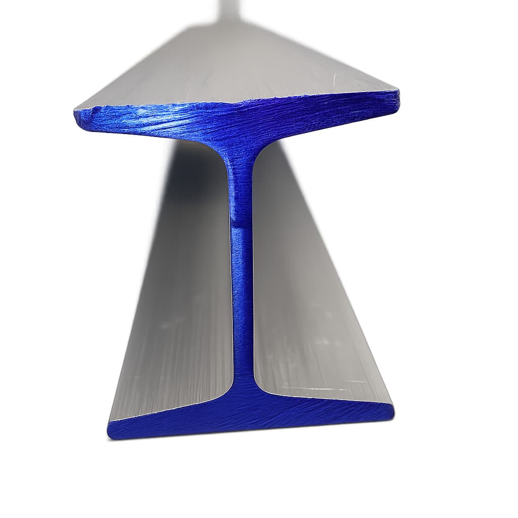 I Beam 6061 T6 Aluminum 3" x .170" x 2.330" x 36"-Long--  Standard I Beam 2