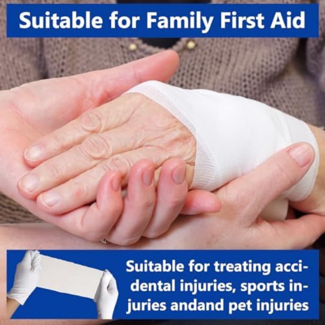 24 Pack 4 Inch 4.1 Yards Gauze Bandage Roll, Gauze Wrap Rolls for Wounds 5