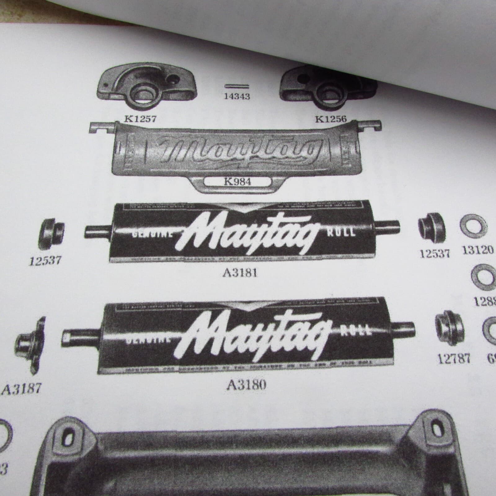 Vintage NOS Maytag Wringer Washer 12537 Ball Bearing For Upper Roller QTY 2 4