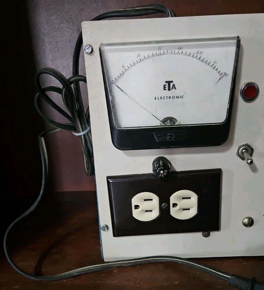 Simpson Model 59 Staco AC Variac Variable Transformer ETA Electronic DC Microamp 3