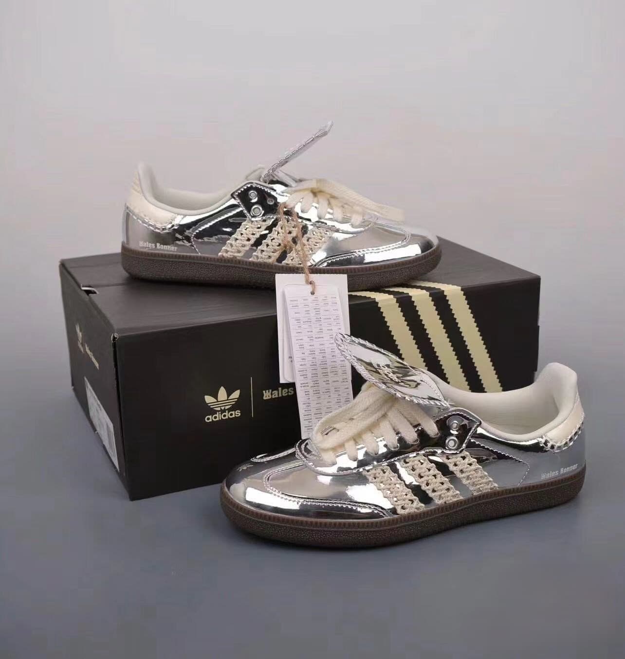 adidas Wales Bonner x Samba Silver Metallic-IG8181-NEW WITH BOX 2