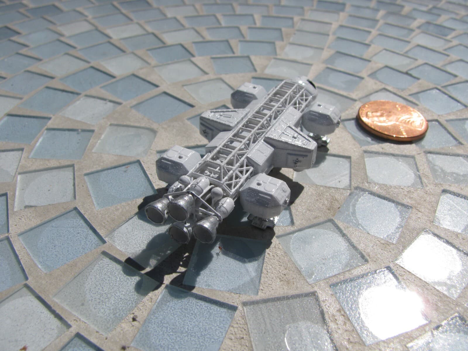 CUSTOM MADE & PAINTED SPACE 1999 EAGLE LAB VERSION World's Smallest 2.5" Long 3