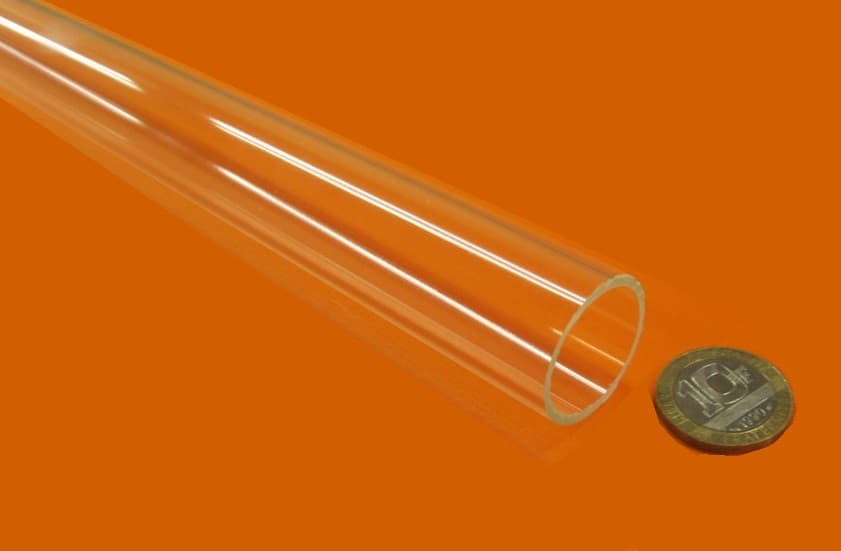 Acrylic Tube Clear Extruded  1.00" OD x .875" ID x .062" Wall x 72 Long, 2 Units 4