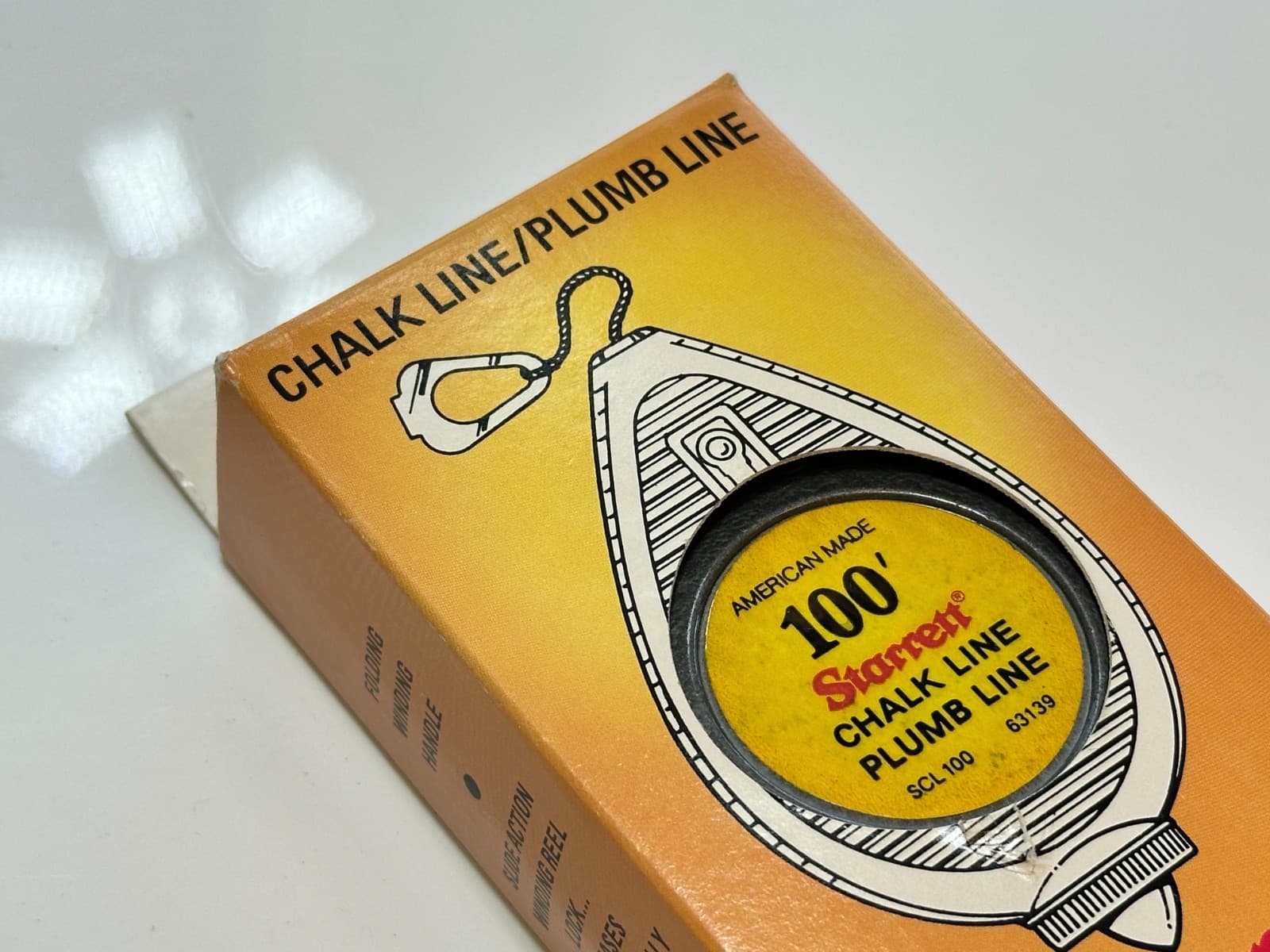 Starrett Tools USA 100' Chalk Plumb Line American Made (SCL100) NEW Old Stock 4