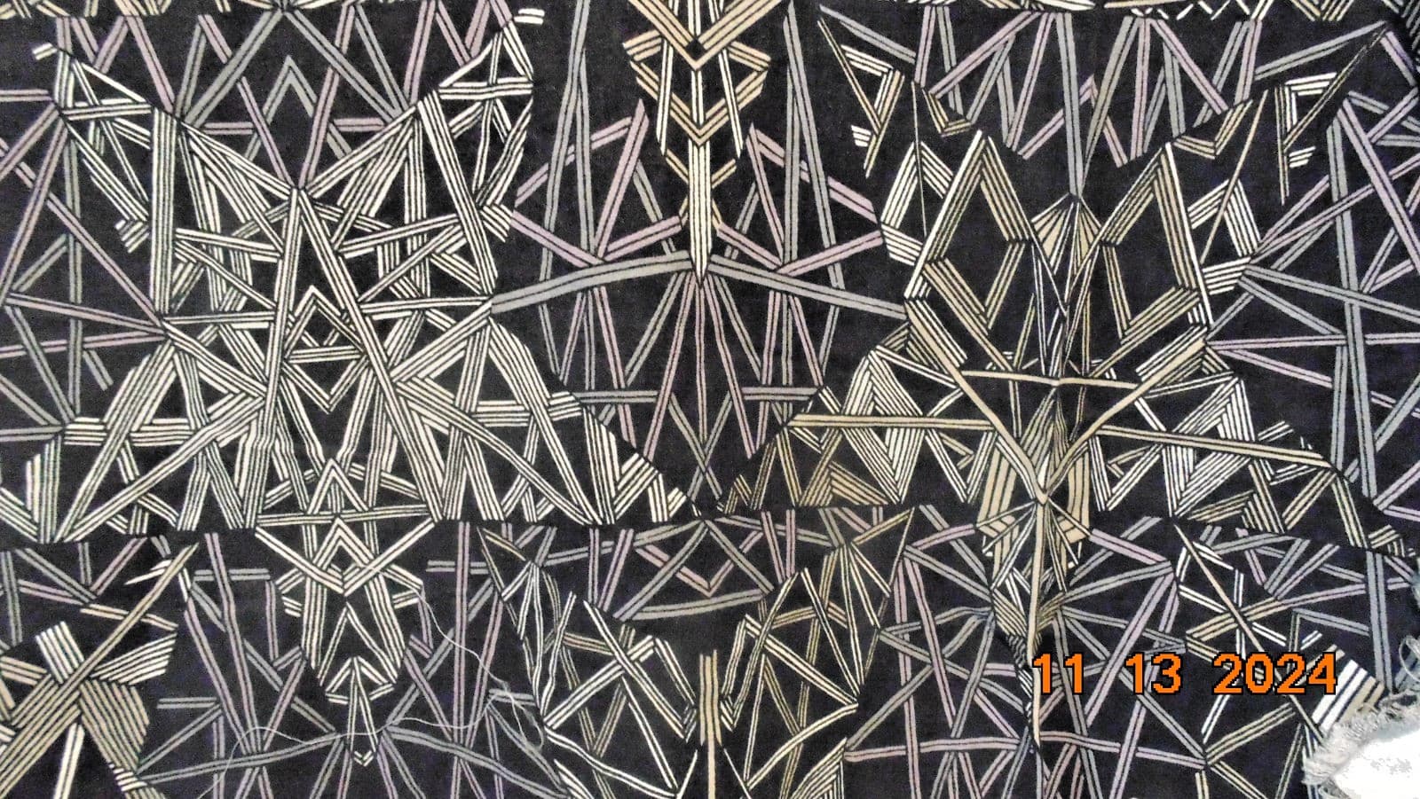 Eveningstar by Wendy Klein & Jack Lenor Larsen Design Studio 1972 Fabric 1.5 yds