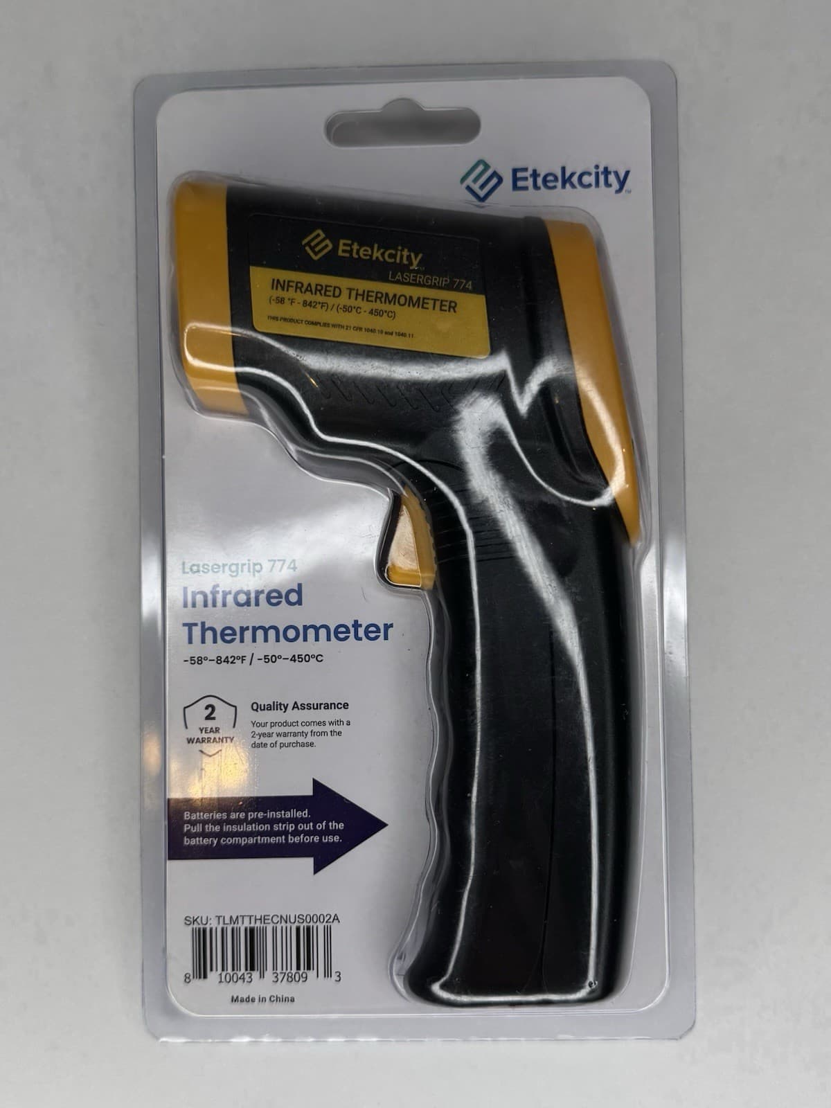 Etekcity Infrared Thermometer Temperature Reader 774 - Digital Heat - NEW
