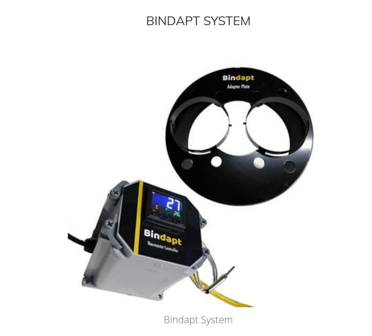 Grain Drying:  Aeration Fan Adapter Bin Transition with Digital Thermostat 5