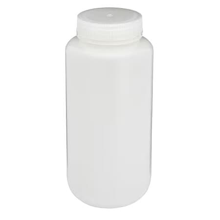 Globe Scientific 7011000 Bottle,  Wide Mouth,  Round,  Hdpe,  1000Ml, Pk6