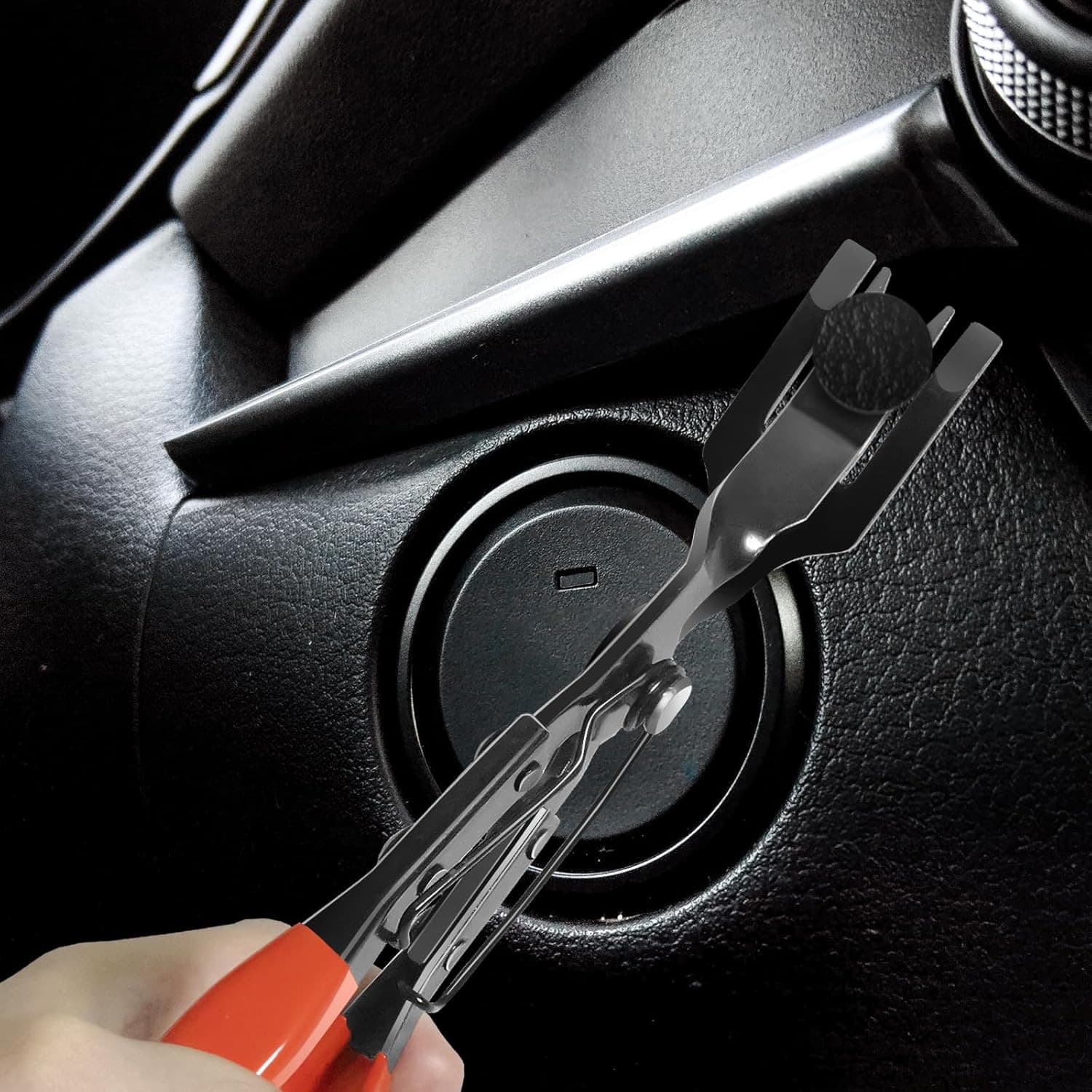 3 Pcs Auto Clip Pliers Set and Fastener Remover,Car Trim Rivet Removal Pry Tool 6