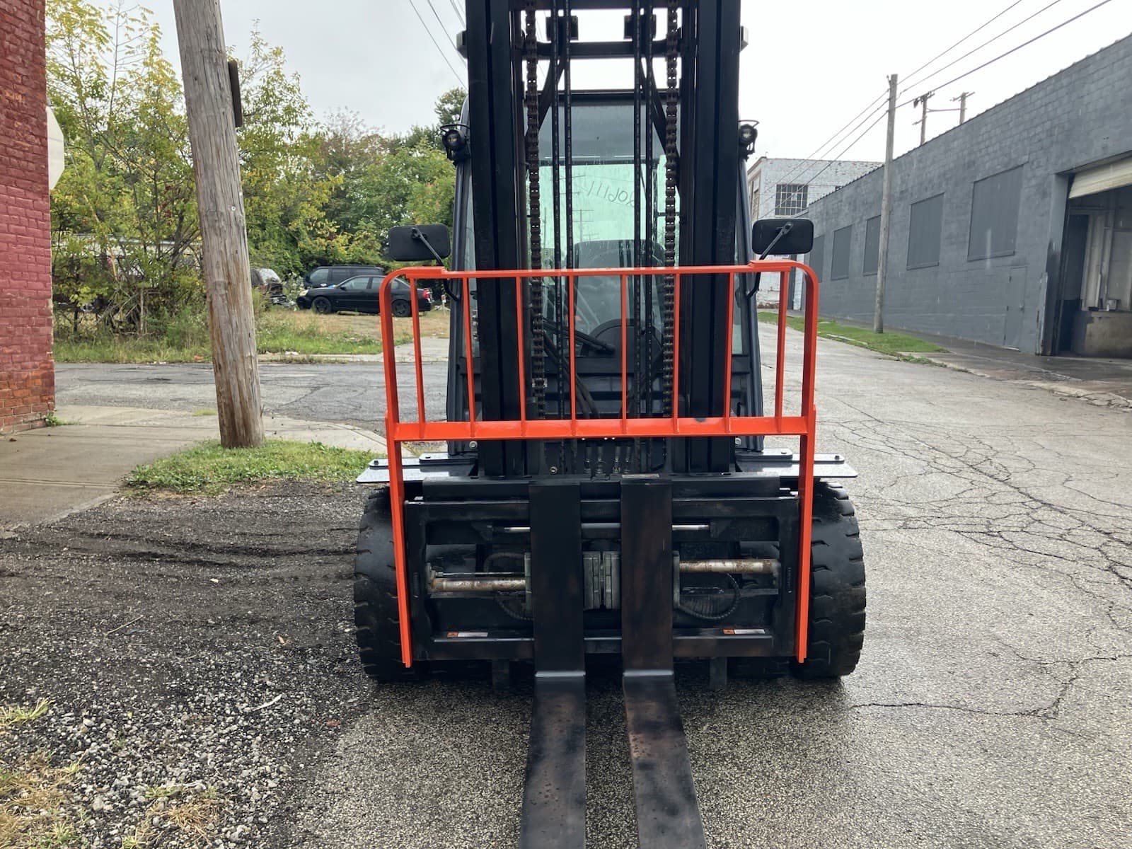 2020 Toyota 8000 LB  Solid Pneumatic Forklift With Side Shift and  2 Stage Mast 3