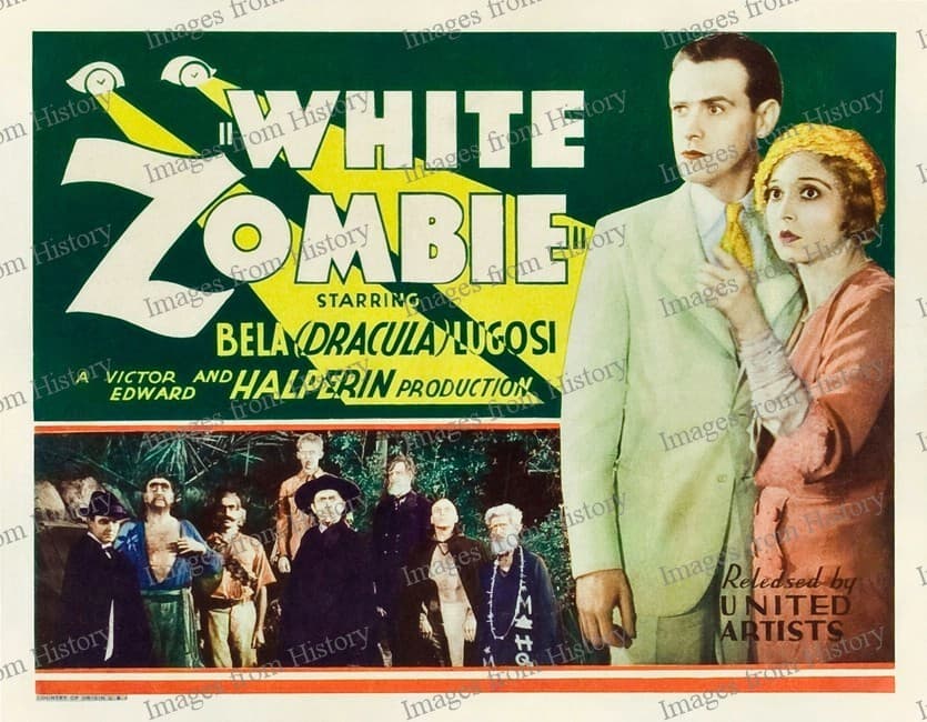 8x10 Print Bela Lugosi Madge Bellamy John Harron White Zombie UA 1932 #BHJD