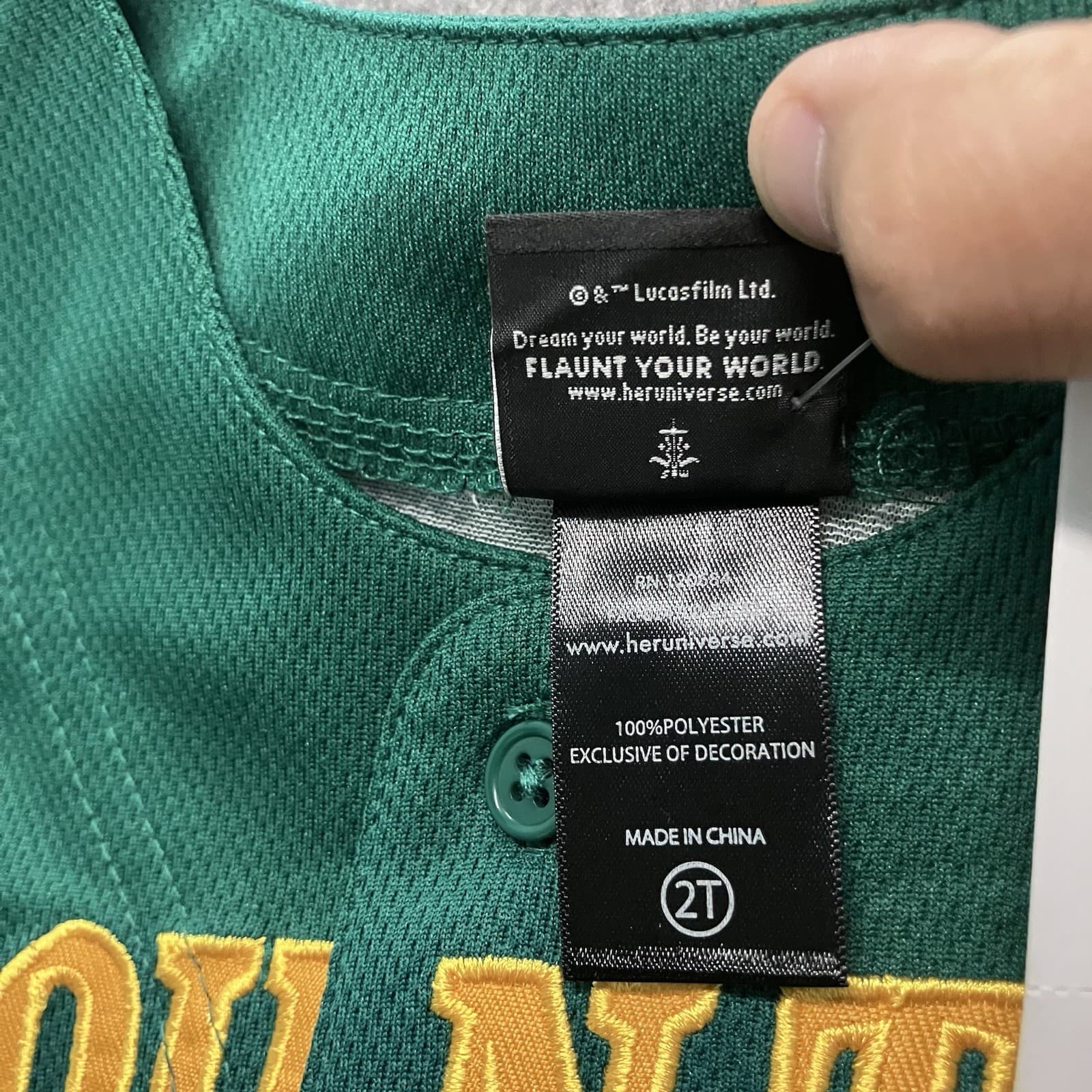 Star Wars The Mandalorian Bounty Hunters Boba Fett #5 Baseball Jersey 2T Toddler 5