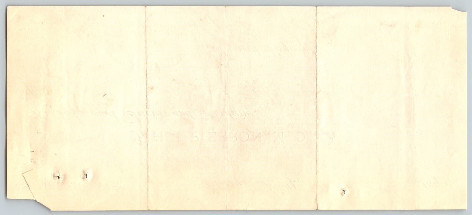 H.J. Pierron, M.D.  438 Greene Ave. Brooklyn NY 1893 Medical Receipt 2