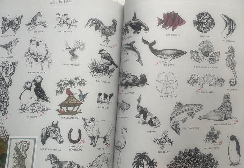 Vintage PSX 1993 Personal Stamp Exchange BOOK CATALOG OF RUBBER STAMPS free USAs 5