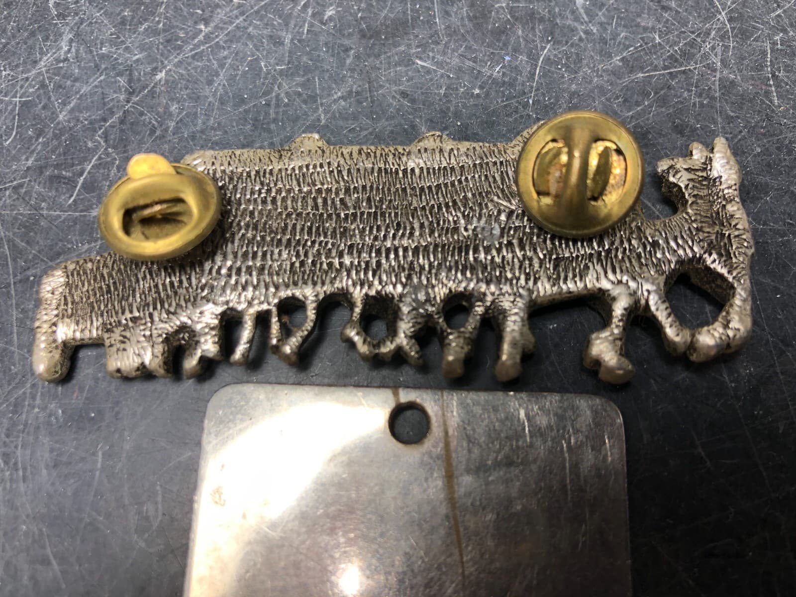 Vintage Budweiser Clydesdales Pin & Enamel Key Name Tag Keith 5