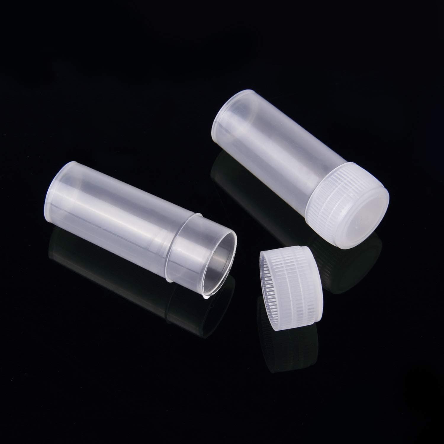 100Pcs 5ML Small Pill Plastic Containers Empty Bottles Sample White  4