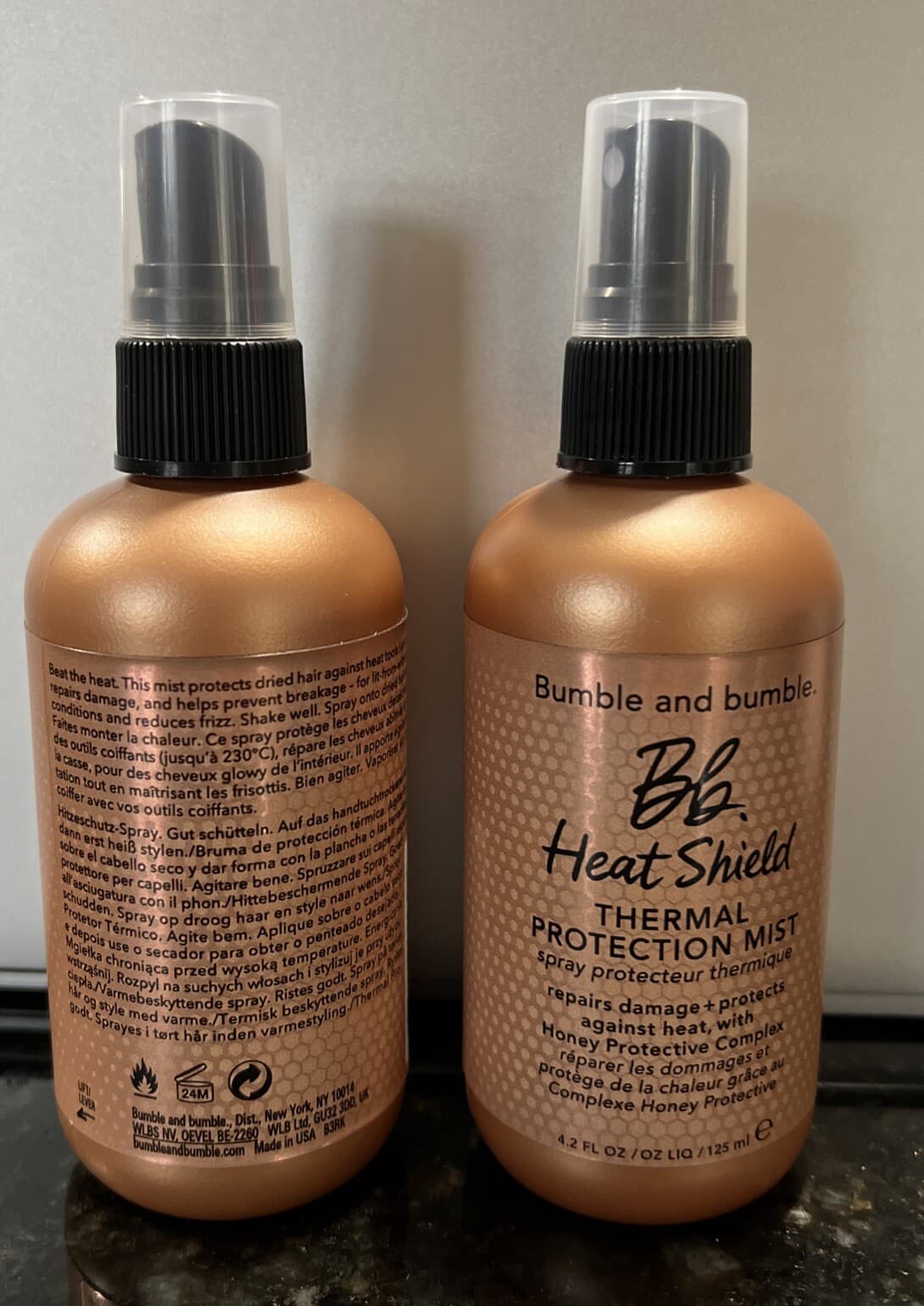 NEW 2X Bumble and Bumble Bb. Heat Shield Thermal Protection Mist4.2oz/125ml each 2