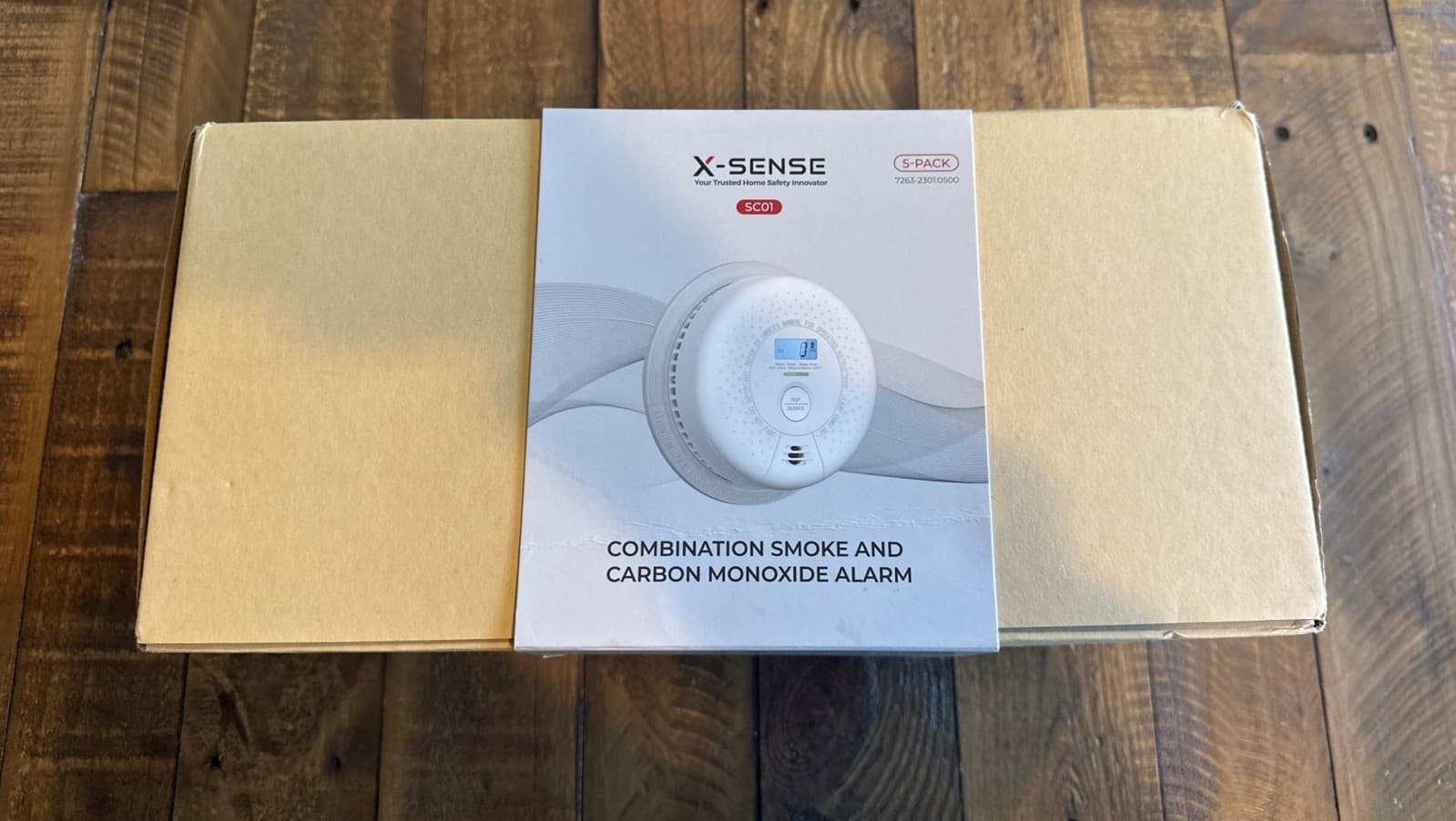 X-Sense Carbon SC01（5pack) smoke alarm AC Hardwired Combination
