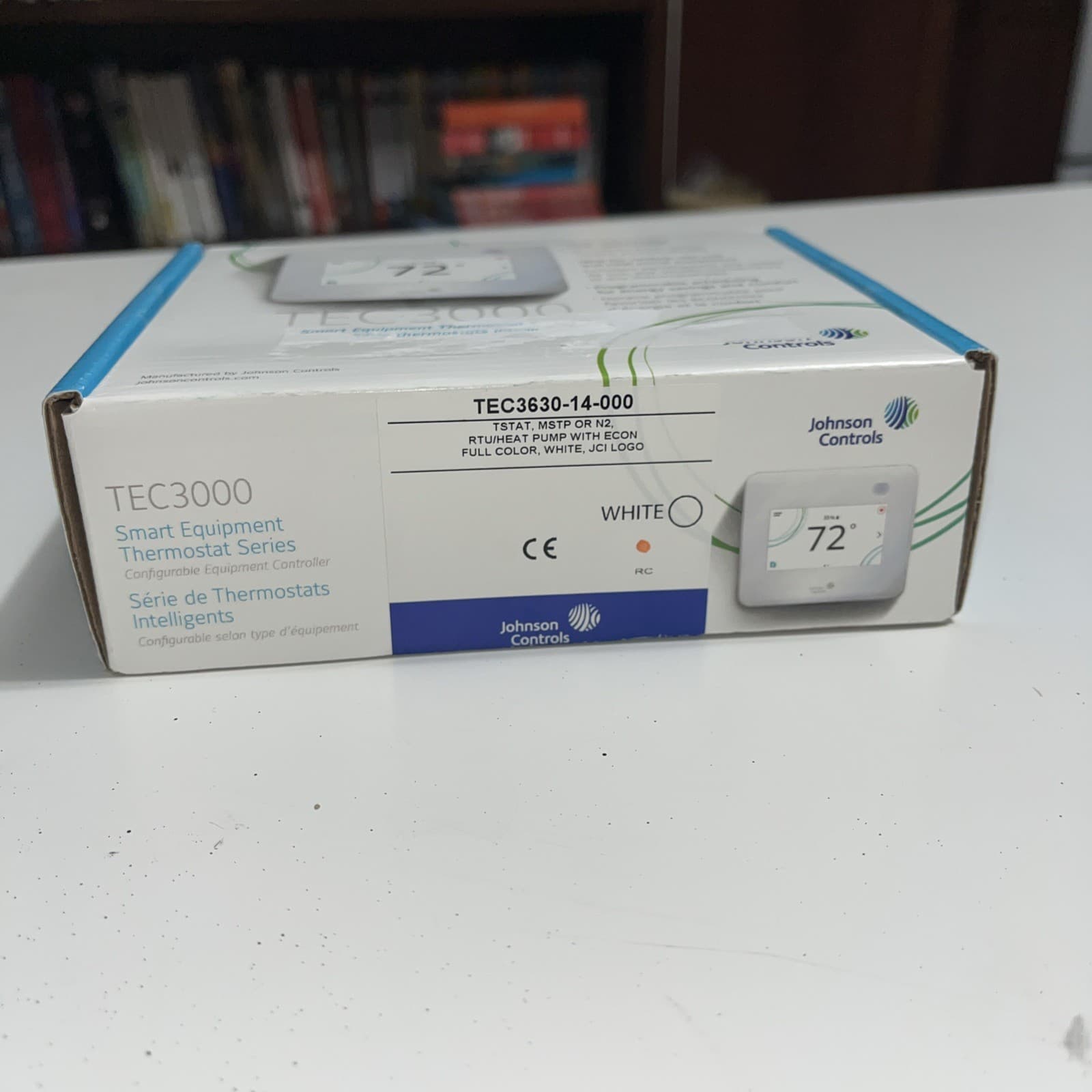 JOHNSON CONTROLS TEC3630-14-000 Low Voltage Thermostat 7 Or Nonprogrammable NEW