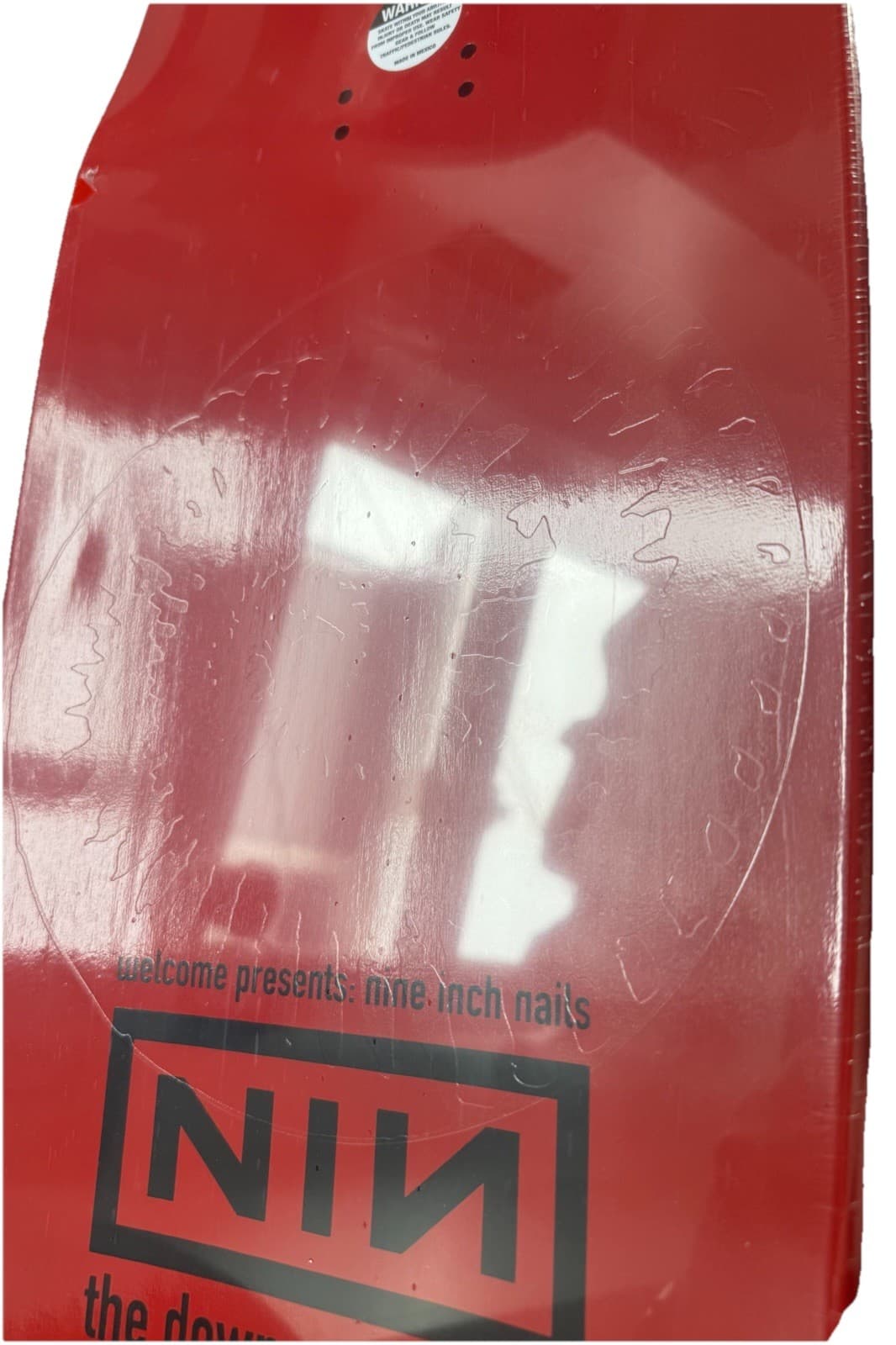Welcome x Nine Inch Nails NIN Red Skateboard Deck 9.6” RARE 1/250 TDS NEW Sealed 6