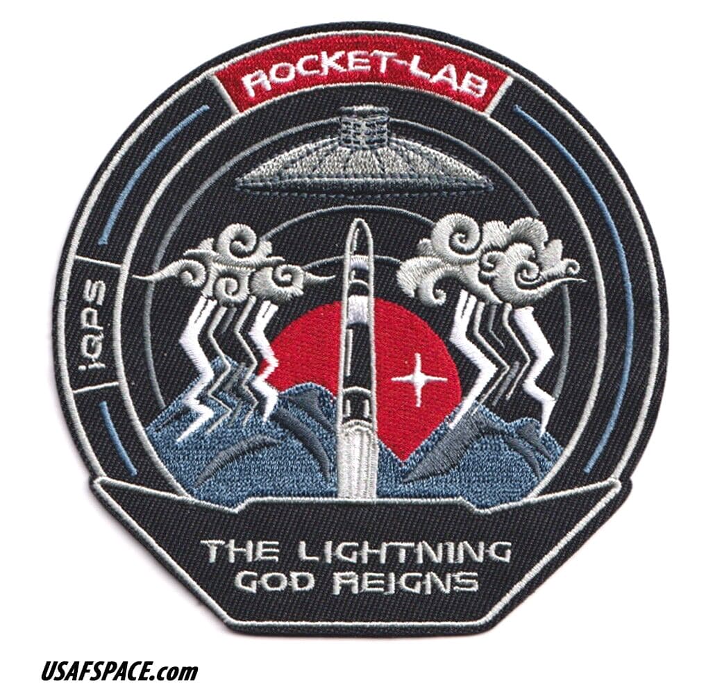 Authentic ROCKET LAB 59 'The Lightning God Reigns' SATELLITE SPACE Mission PATCH 3
