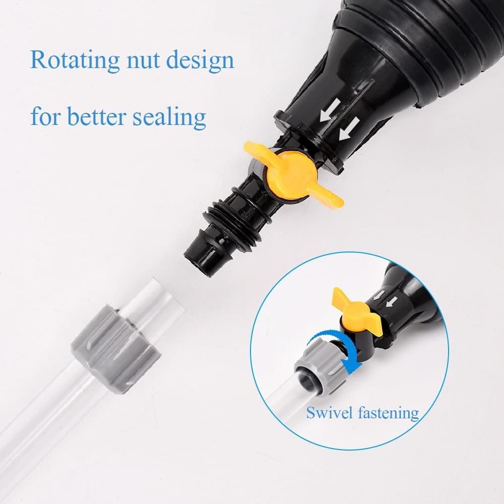 9.8Ft Siphon Hose Multifunction Pump Oil Water Fuel Gasoline Transfer Hand Pump 5