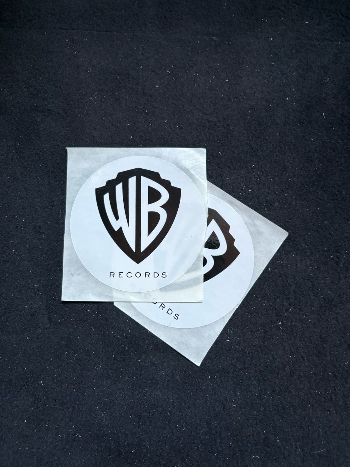 WB Warner Brothers Records Sticker  (Set of 2) 3.5“Record Label+Free Flag Stiker 2