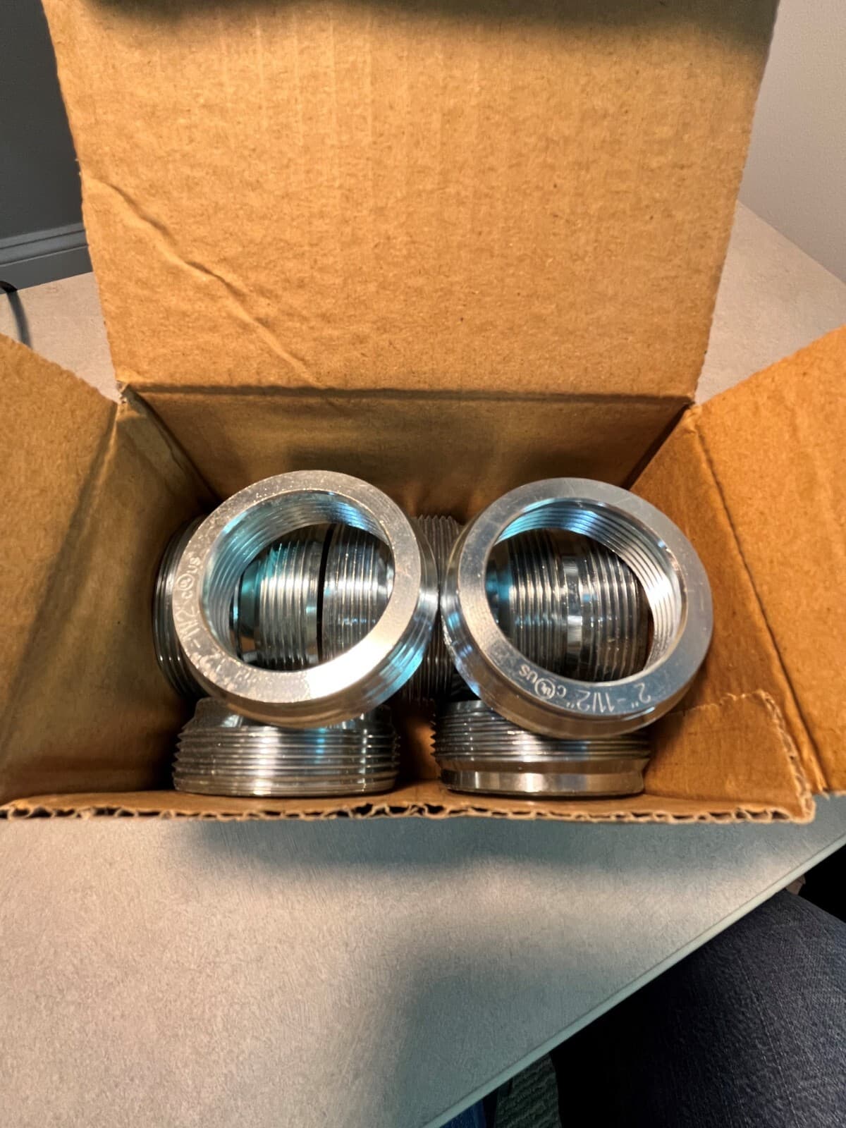 Rigid or IMC Electrical Conduit Reducing Bushing Steel 2" to 1-1/2" 10 pc 3