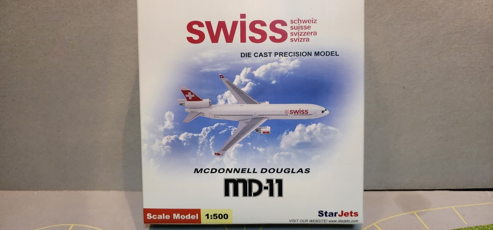 STARJET MODELS (SJSWR152) SWISS MD-11 1:500 SCALE DIECAST METAL MODEL 6