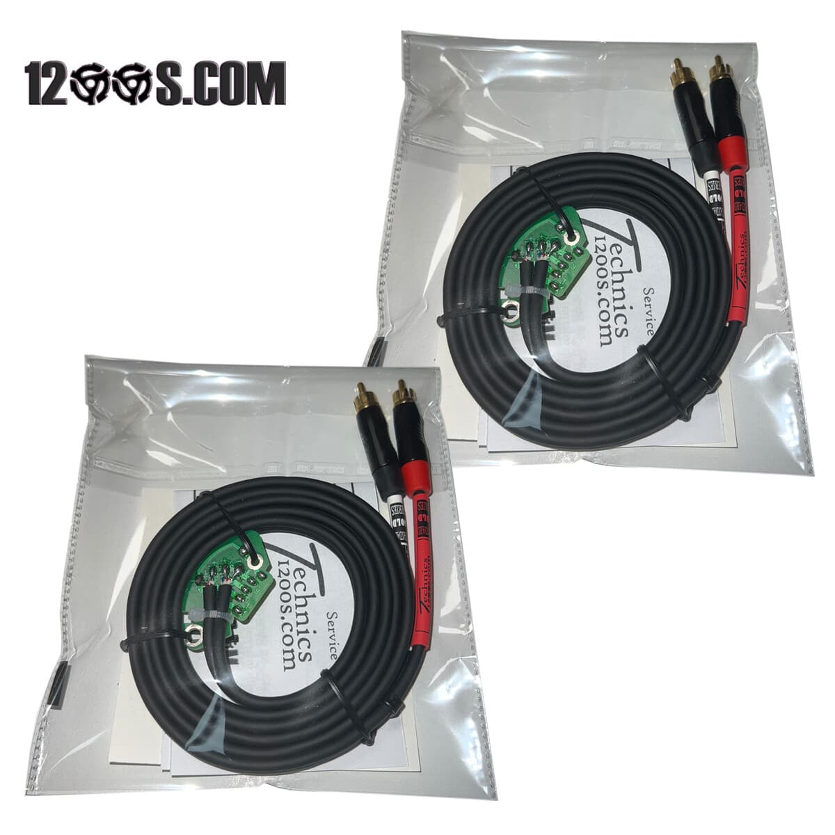 TECHNICS SL-1200 RCA PCB / SL-1210 RCA PCB PC BOARD W/ INTERNAL GROUND GOLD TIP 2