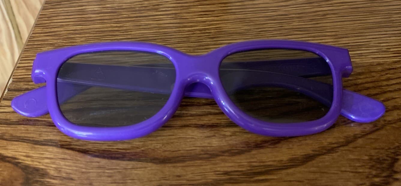 Justin Bieber Never Say Never Movie Promotional Purple 3D Glasses 5