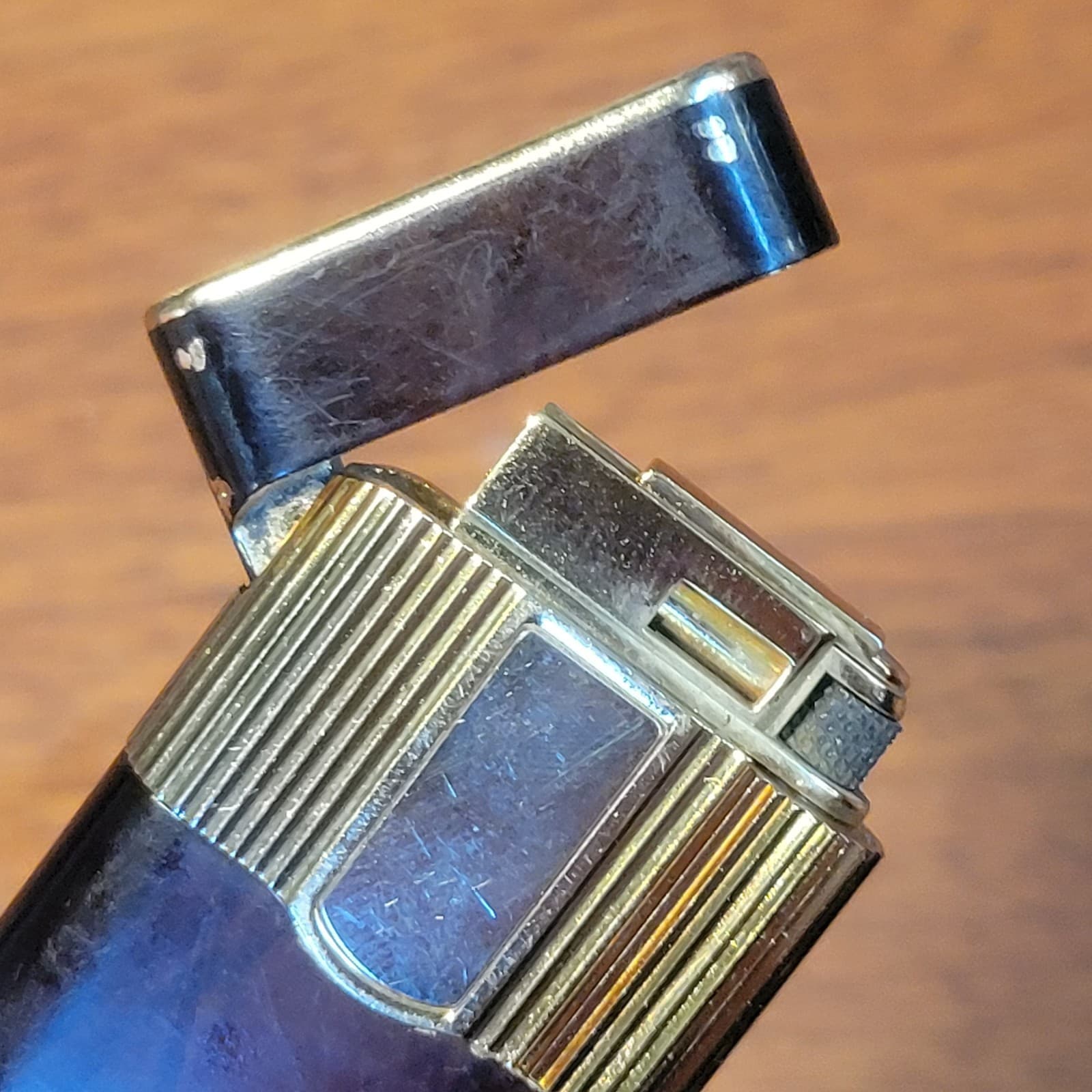 Vintage Colibri Spin Lighter Japan Vintage Collectible Gold Untested 5