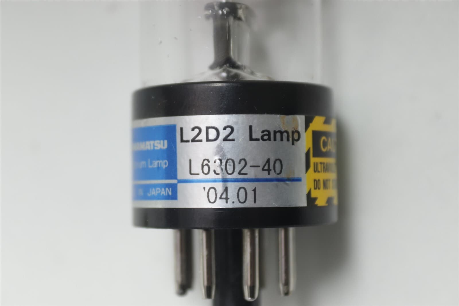 Hamamatsu L2D2 Deuterium Lamp L6302-40 Calibration Lamp 3