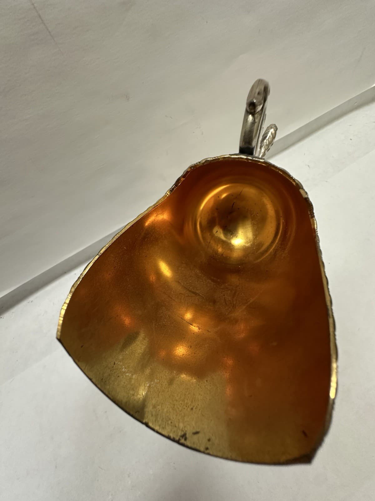 Vintage Silver Sugar Scuttle With Scoop Raimond Plate and Copper Pedestal 6