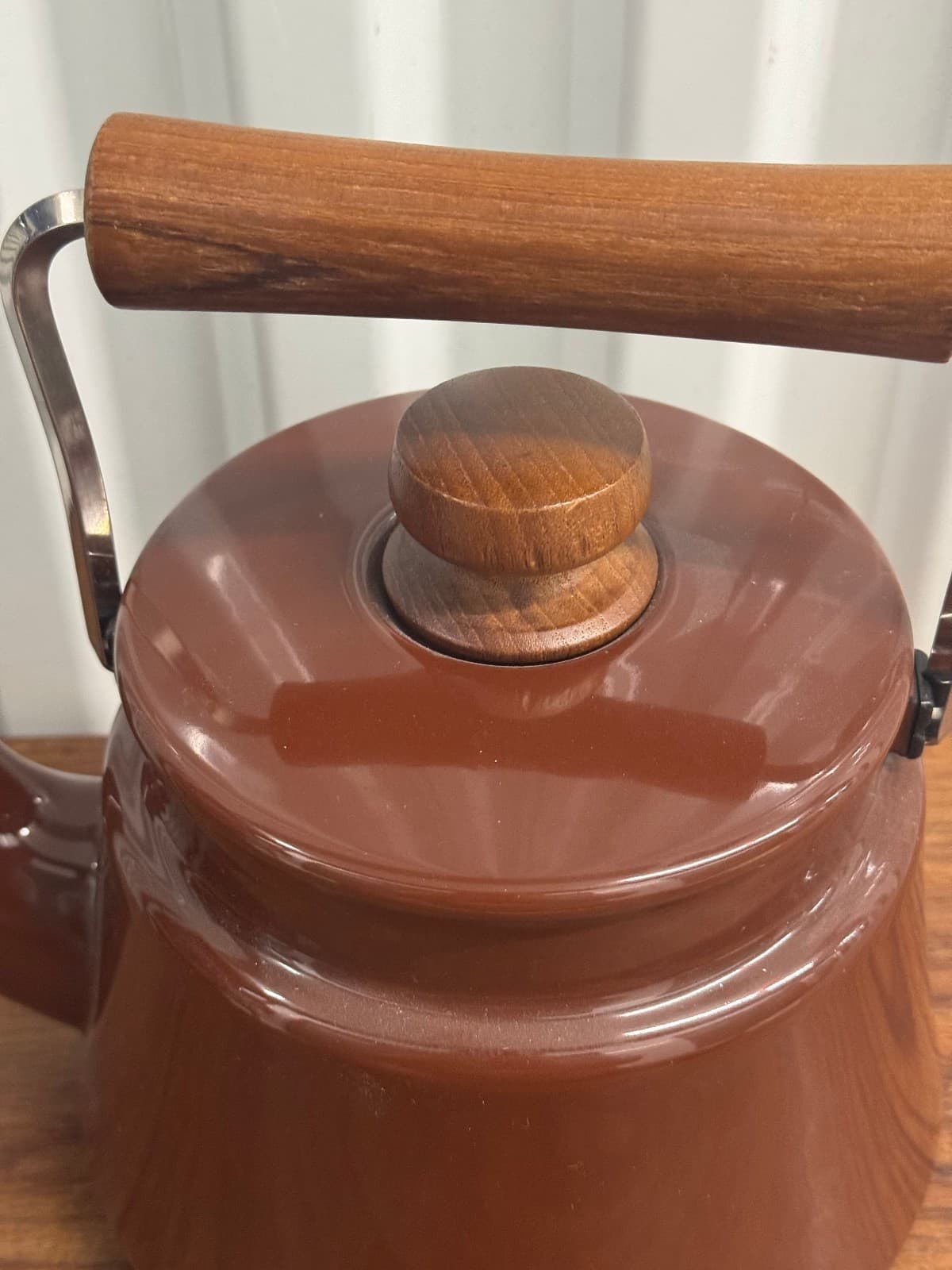 Vintage Dansk Kobestyle Brown Tea Kettle Unused W/ Label Made In Japan 2
