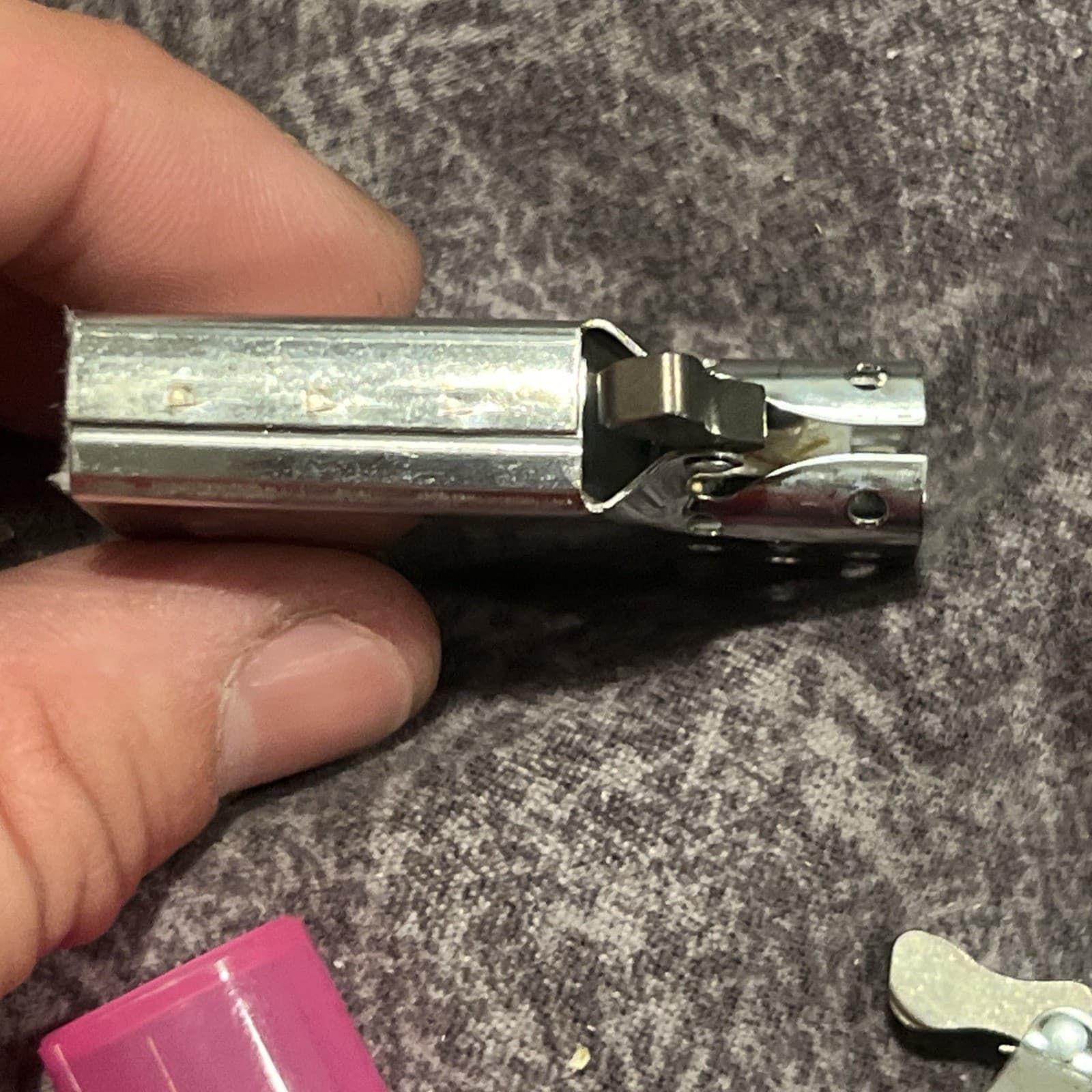 UNFIRED Zippo Lighter Insert Only -  Chrome Replacement -Full Size - W/Flint 6