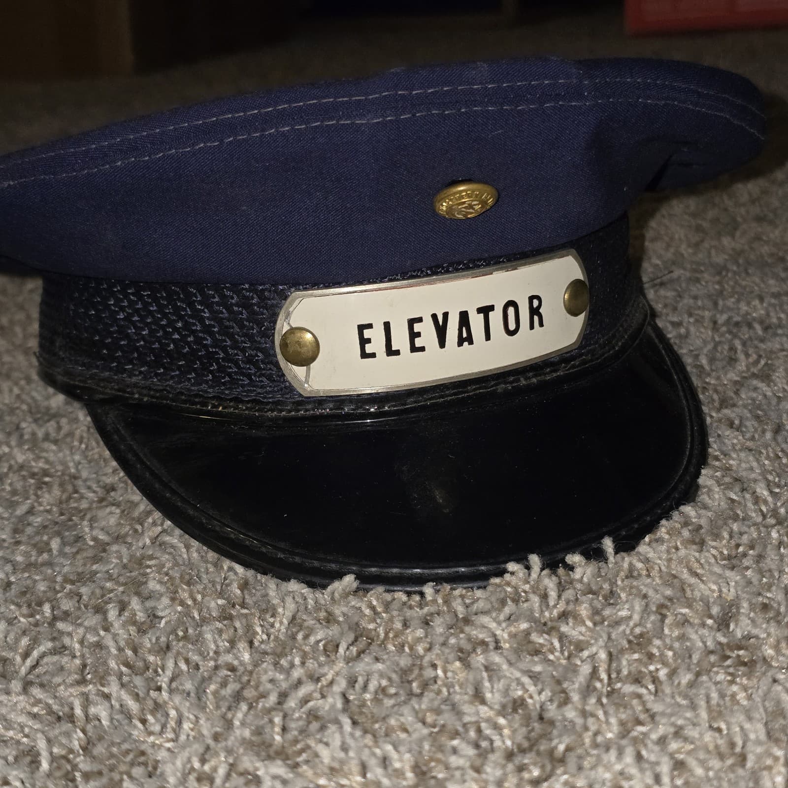 Great Northern Railway Elevator Conductor Hat Rail Train Union 7¼ + RE Line Pin