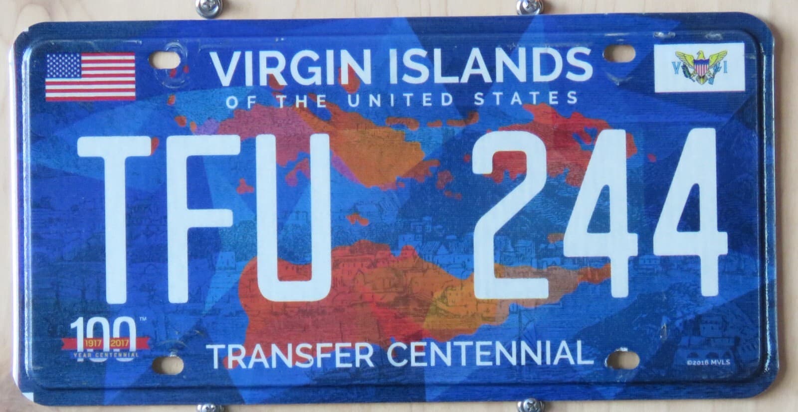 US VIRGIN ISLANDS - ST THOMAS - CARIBBEAN ISLAND license plate  2017  PICK ONE 2
