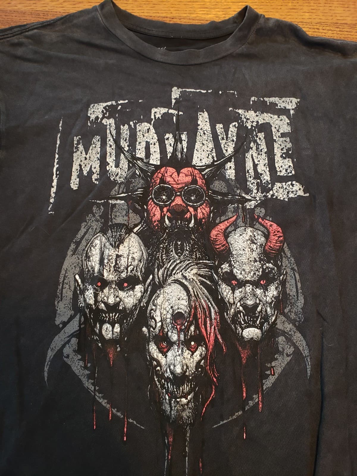 Mudvayne “Comic-Style Band Demons” LARGE LD.50 Setlist 2023 Tour Shirt 2