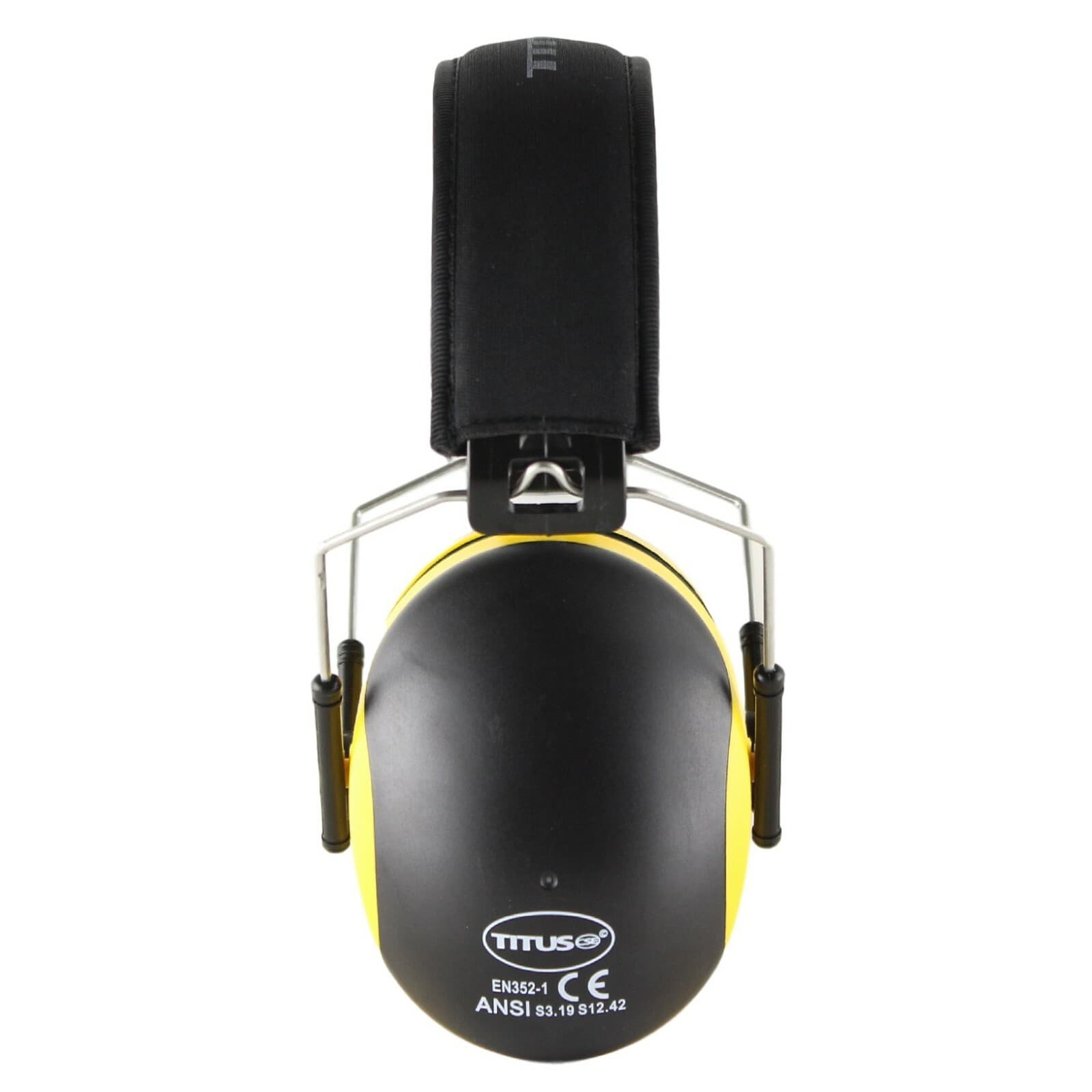 TITUS PREMIUM 37 NRR EARMUFFS HEARING PROTECTION NOISE REDUCTION w/ CASE USA  3