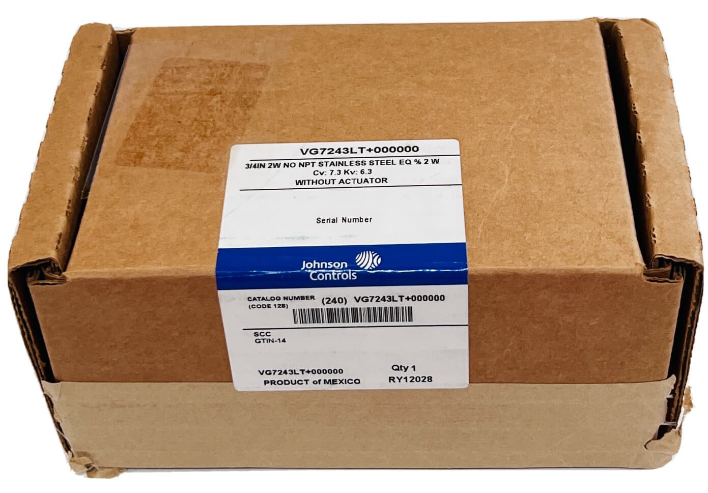 Johnson Controls 3/4" Bronze Globe Valve Body Less Actuator - VG7243LT 4