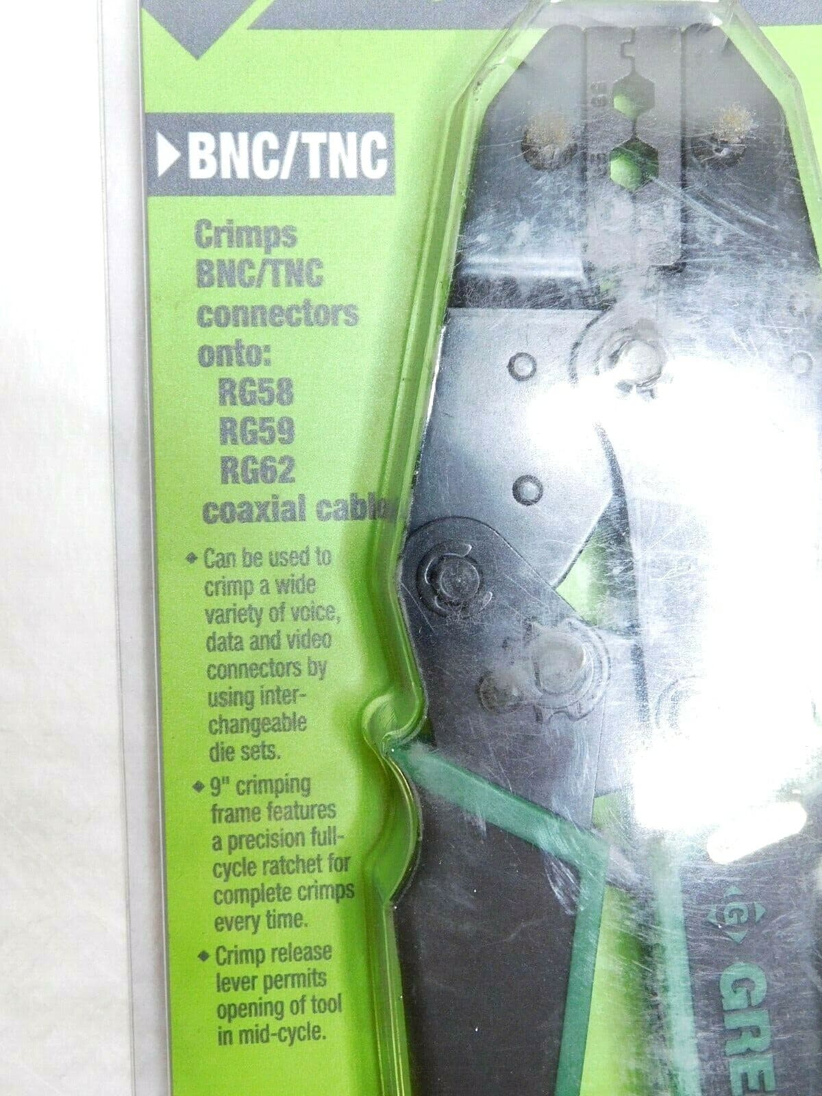 Greenlee Kwik Cycle Crimping Tool BNC/TNC 46800 2
