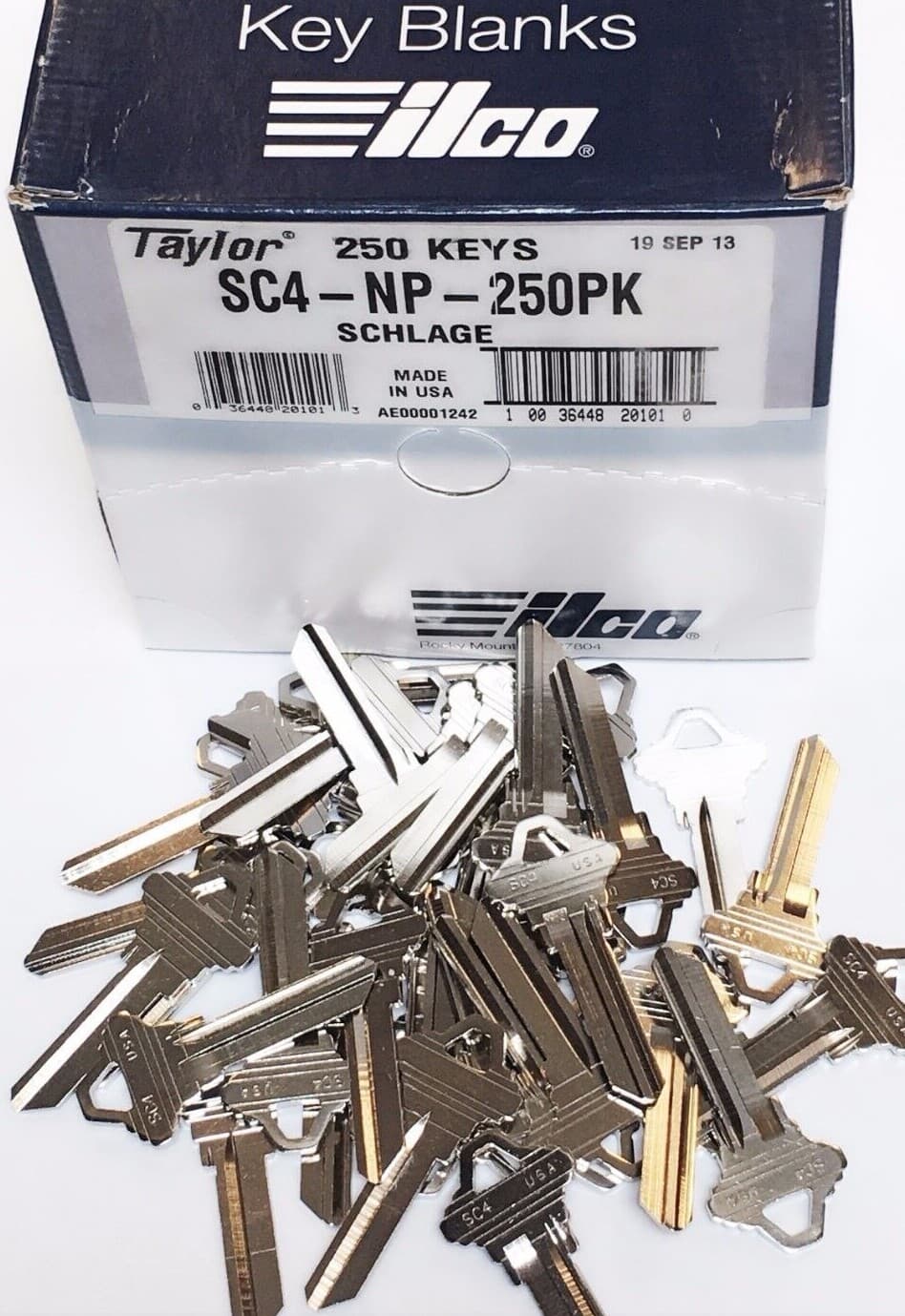 Ilco Taylor SC4 Key Blank, for SCH C 6 PIN (50-Pack)