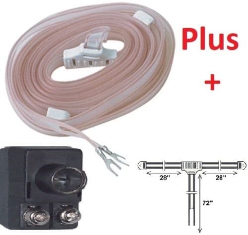 NEW INDOOR HOME FM RADIO DIPOLE ANTENNA T TYPE WITH 75 OHM BALUN COAX CONNECTOR 