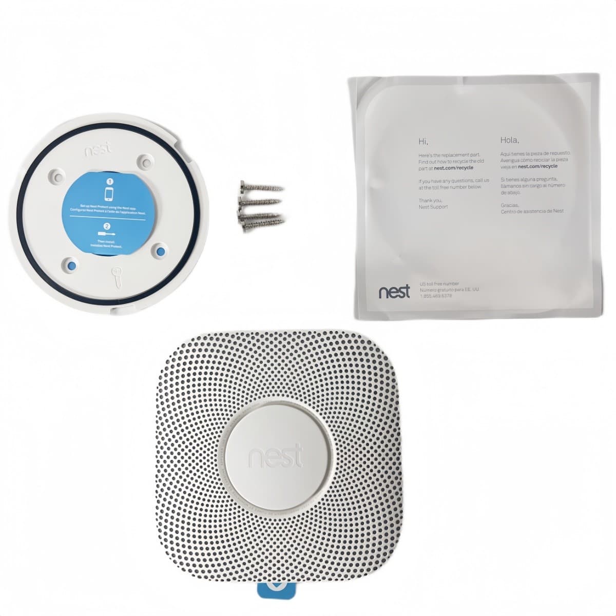 Google Nest Protect Smart Smoke Alarm Carbon Monoxide Detector Battery Power 5
