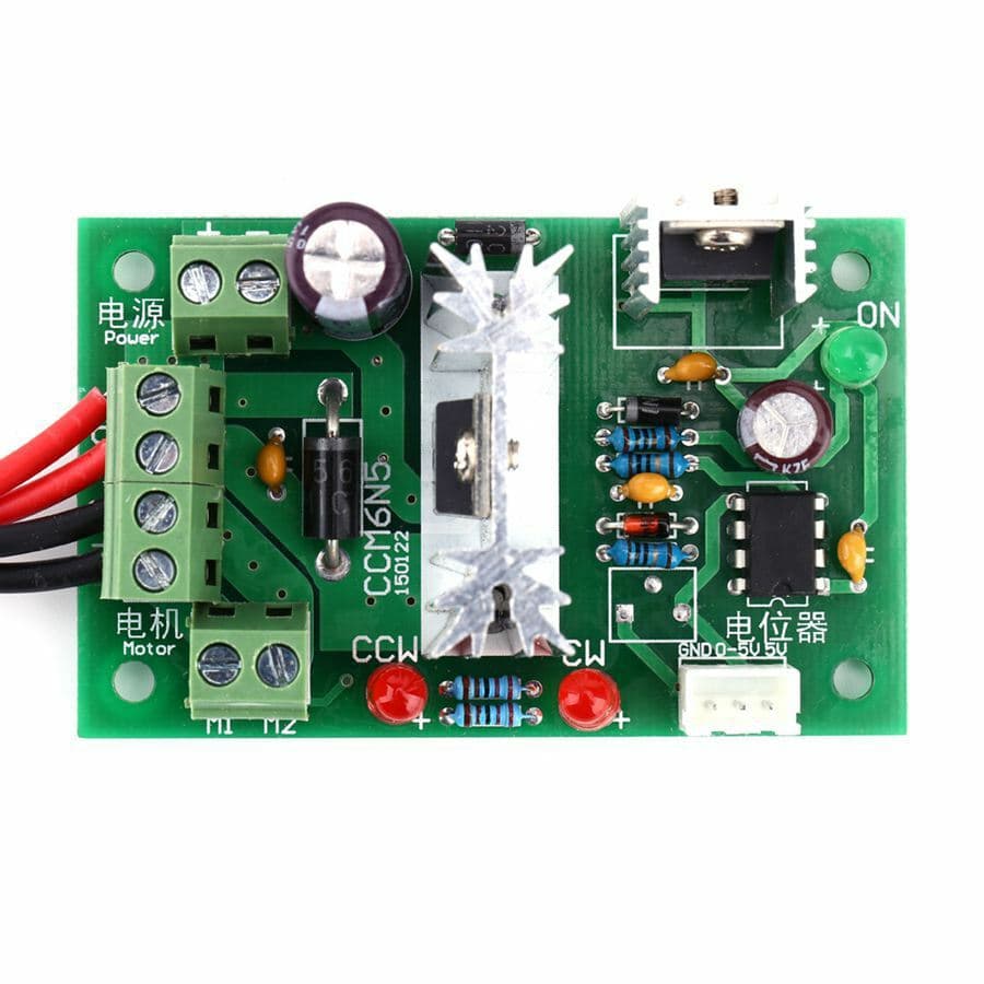 6V 12V 24V PWM DC Motor Speed Controller Reversible Switch Adjustable Governor 3