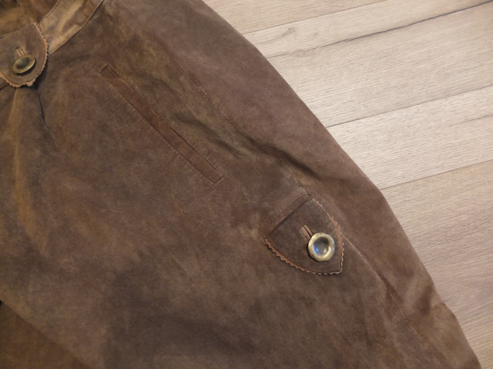 Country C&A Naturally Leather Pants Size 44 Top Green Traditional Style 4